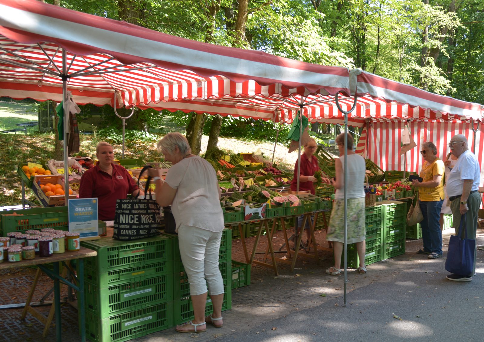 Marktstand von Gemüsebau Huber